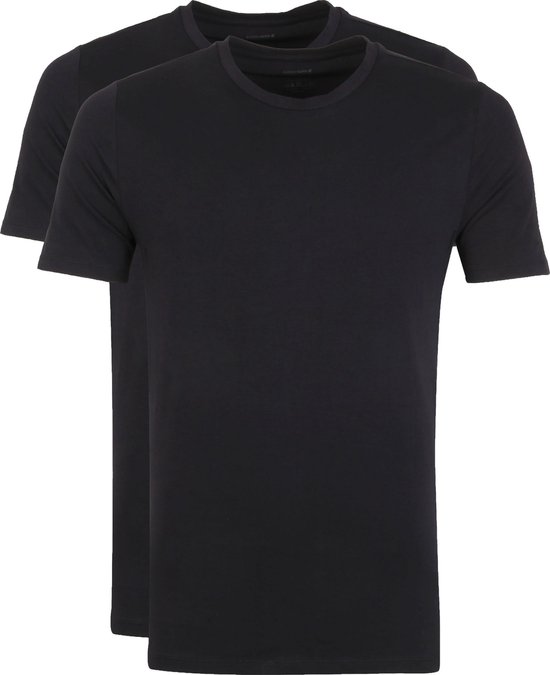 Bjorn Borg - Thomas T-Shirts 2-Pack Zwart - Heren - Maat XXL - Modern-fit