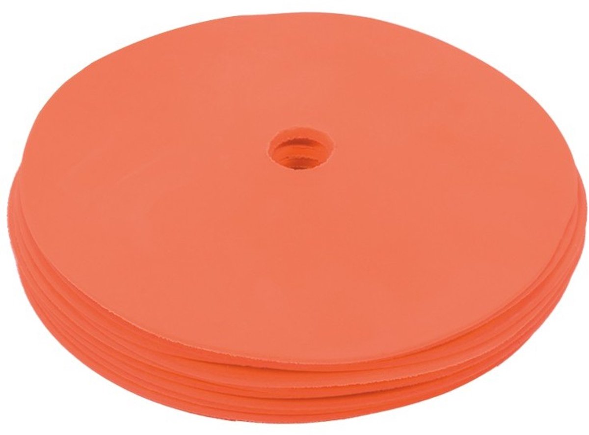 Vloermarkering set schijven | Oranje | 10 stuks | Cawila | Anti-slip