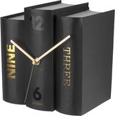 Livre d'horloge de table - Papier noir - 20x15x20cm