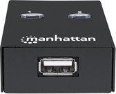 Manhattan 2 poorten USB 2.0-schakelaar Zwart