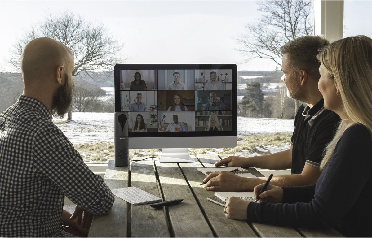 Sandberg All-in-1 ConfCam 1080P Remote Full HD-webcam 1920 x 1080 Pixel Standvoet
