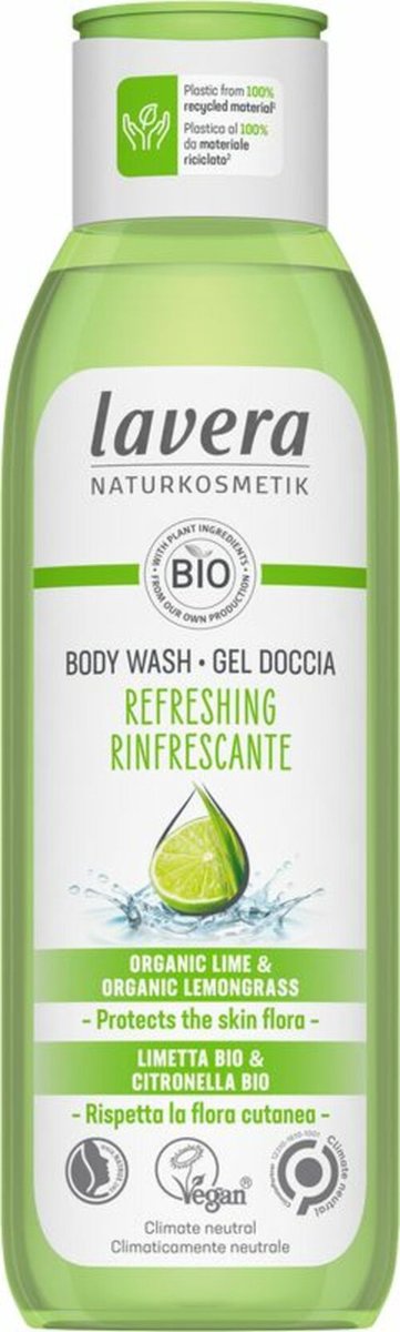 Lavera Douchegel / body wash refreshing bio 250 Milliliter