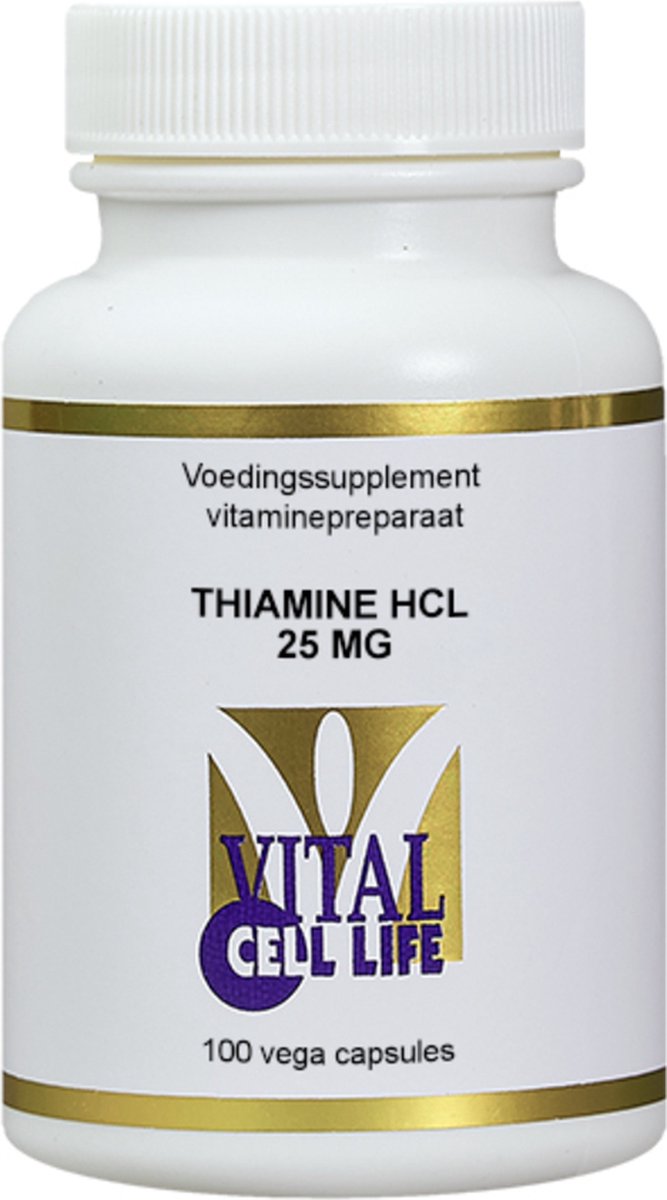 Vital Cell Life Thiamine HCL 25 mg 100 capsules