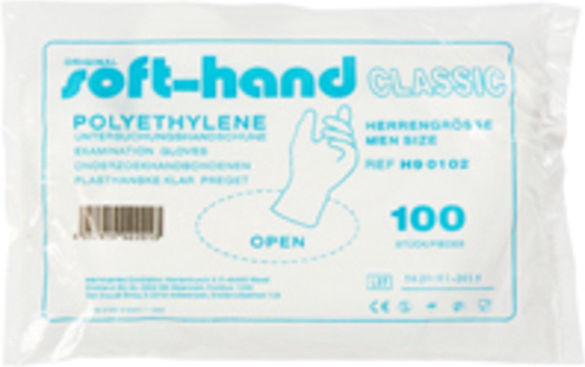 Goedkoopste Softhand Onderzoekshandschoen soft polyester heren 100st