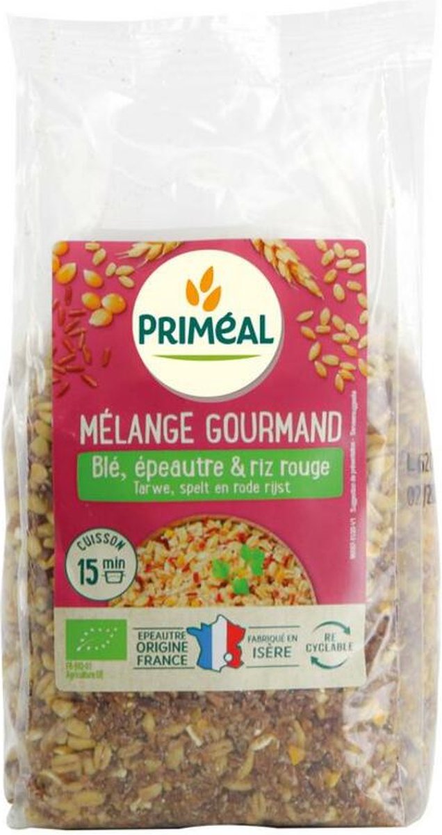 Primeal Granenmix tarwe spelt rode rijst 400 gram