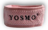 YOSMO - Skincare en Make up Haarband - Hoofdband - Badstof -  kleur roze