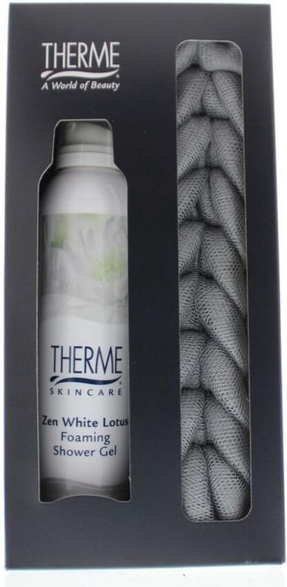 Therme - Geschenkverpakking - Zen white lotus - shower foam - Cadeau Set