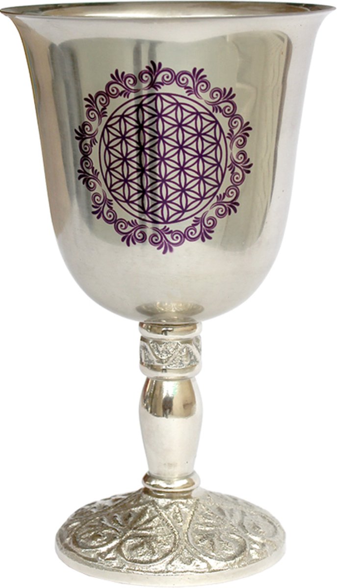 Kelk Flower of Life 18 cm RVS