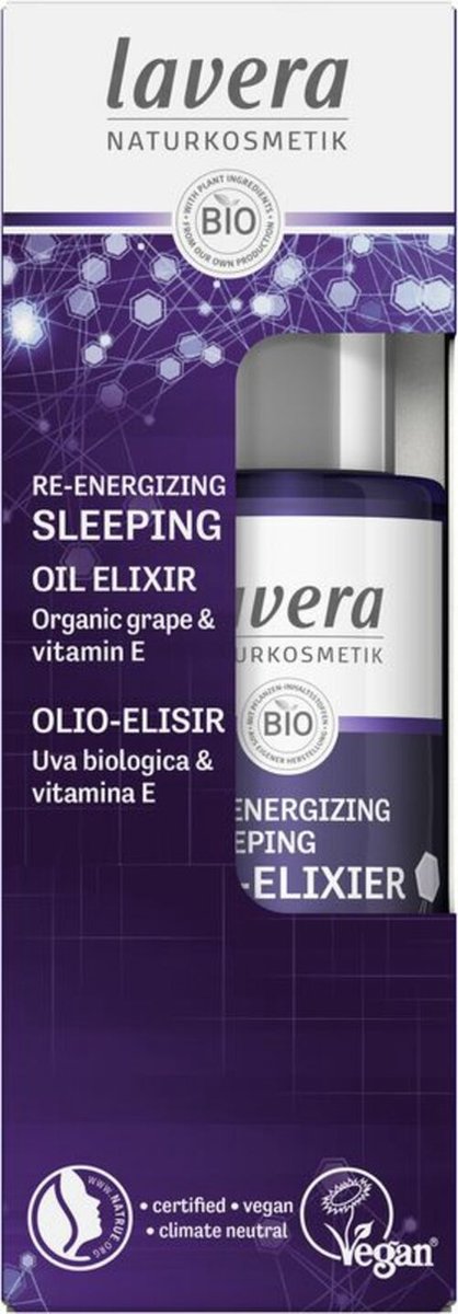 Lavera Re-energizing sleeping olie/oil elixir EN-IT 30 ml