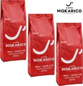 Caffè Mokarico Firenze - "La Rossa" 3x 1KG - Grains de Grains de café espresso italien - Qualité Barista