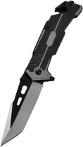 Couteau de poche de Survie Separas avec pierre à aiguiser - 3cr13/Aluminium - Pour le camping - Couteau de poche de Survie en acier inoxydable - Vert