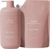 HAAN Tales of Lotus Body Wash Care Pack - Body Wash & Navulling - 2x 450ml