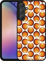 Cazy Hardcase Hoesje geschikt voor Samsung Galaxy A55 70s Oranje