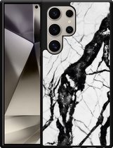 Cazy Hardcase Hoesje geschikt voor Samsung Galaxy S24 Ultra Marmer Design