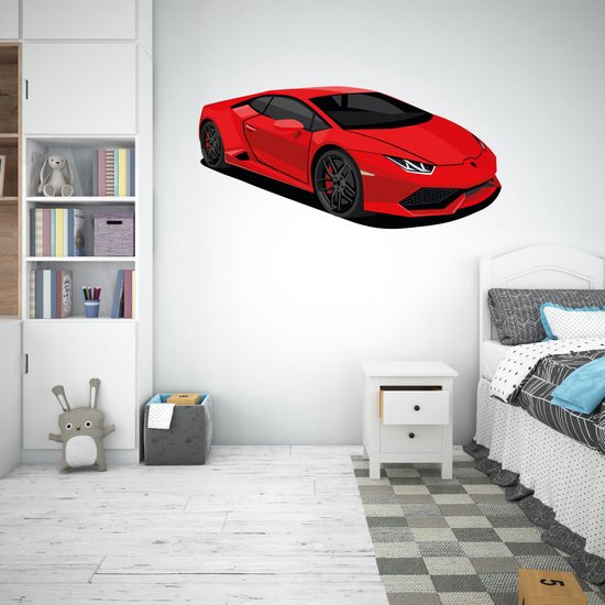 Muursticker Voiture - 130 x 61 cm - 130 x 61 cm - chambre bébé et enfant - véhicule