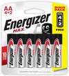 Energizer Max AA Alkaline 4+2 Single-use battery