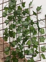 Mannsberger - Klimop Kunsthaag – Uitschuifbaar – 180 x 90 cm – Kunstklimop – Kunstplanten Voor Buiten En Binnen – Namaak Plant – Kunst Klimop – Uittrekbaar – Tuinscherm