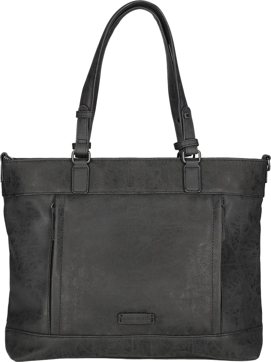 Enrico Benetti Ruby Shopper 15 inch laptopvak - 66726 - Zwart