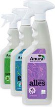 Anura Startpakket -Allesreiniger-Badkamer Reiniger-Glasreiniger-Voordeelverpakking