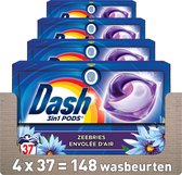 Bol.com Dash 4in1 PODS - Zeebries - Wasmiddelcapsules - Voordeelverpakking 4 x 37 Wasbeurten aanbieding