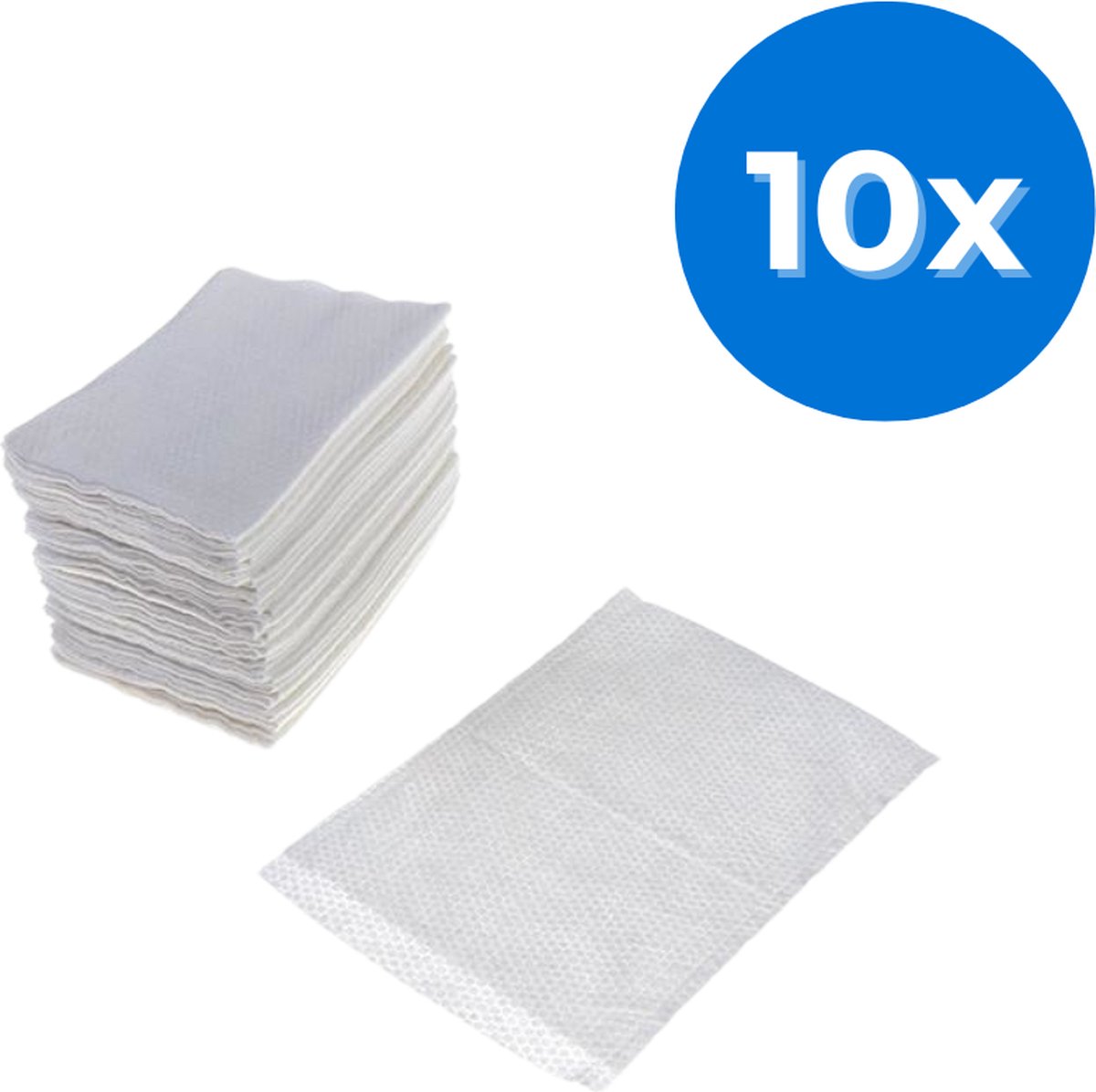 Goedkoopste Romed washandjes droog molton - 500 washandjes - Set van 10 doosjes Romed