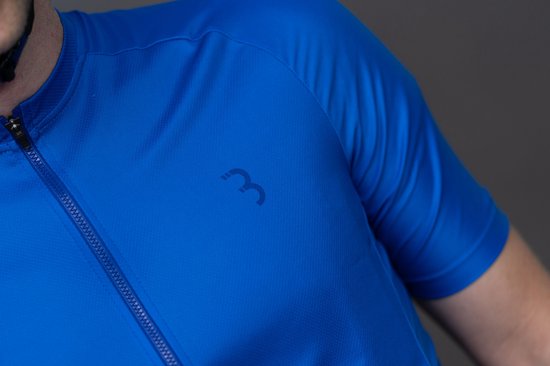 BBB Cycling ComfortFit R - Duurzaam Fietsshirt Heren Korte Mouw - 15-25 °C - Ademend MTB en Wielrenshirt - 3 Achterzakken - Blauw van BBB Cycling — afbeelding 4