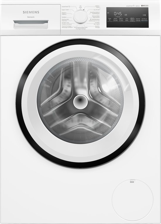 Siemens WM14N2M4FG - iQ300 - Wasmachine met stoom - 1400 rpm - Energielabel A - smartFinish: vermindert kreukels tot 50% -speedPack L - Verkort wasprogramma's - NL/FR display