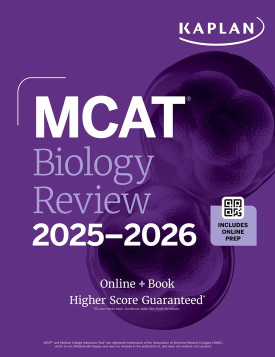 Kaplan Test Prep- MCAT Biology Review 2025-2026 - cover