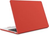 Laptopcover - Geschikt voor MacBook Air 13,6 inch - Case - Cover Hardcase - A2681 M2 (2022) - Matte Rood