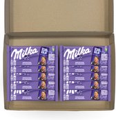 Milka Milk box - 10 pièces - Paquet film - Paquet cadeau - Boîte aux lettres - Cadeau Saint Valentin