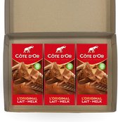 Côte d’Or lover box Orig milk - 3 stuks - Filmpakket - Cadeaupakket - Brievenbus - Valentijn cadeau