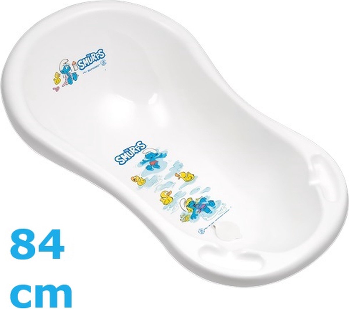 Goedkoopste Kinder badje - De smurfen - Met stopper - 840x480x280mm - 0-36 maanden