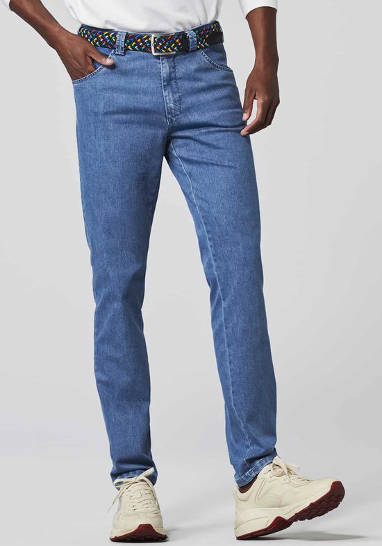 Meyer - Jeans Dublin Blauw - Heren - Maat 24 - Slim-fit