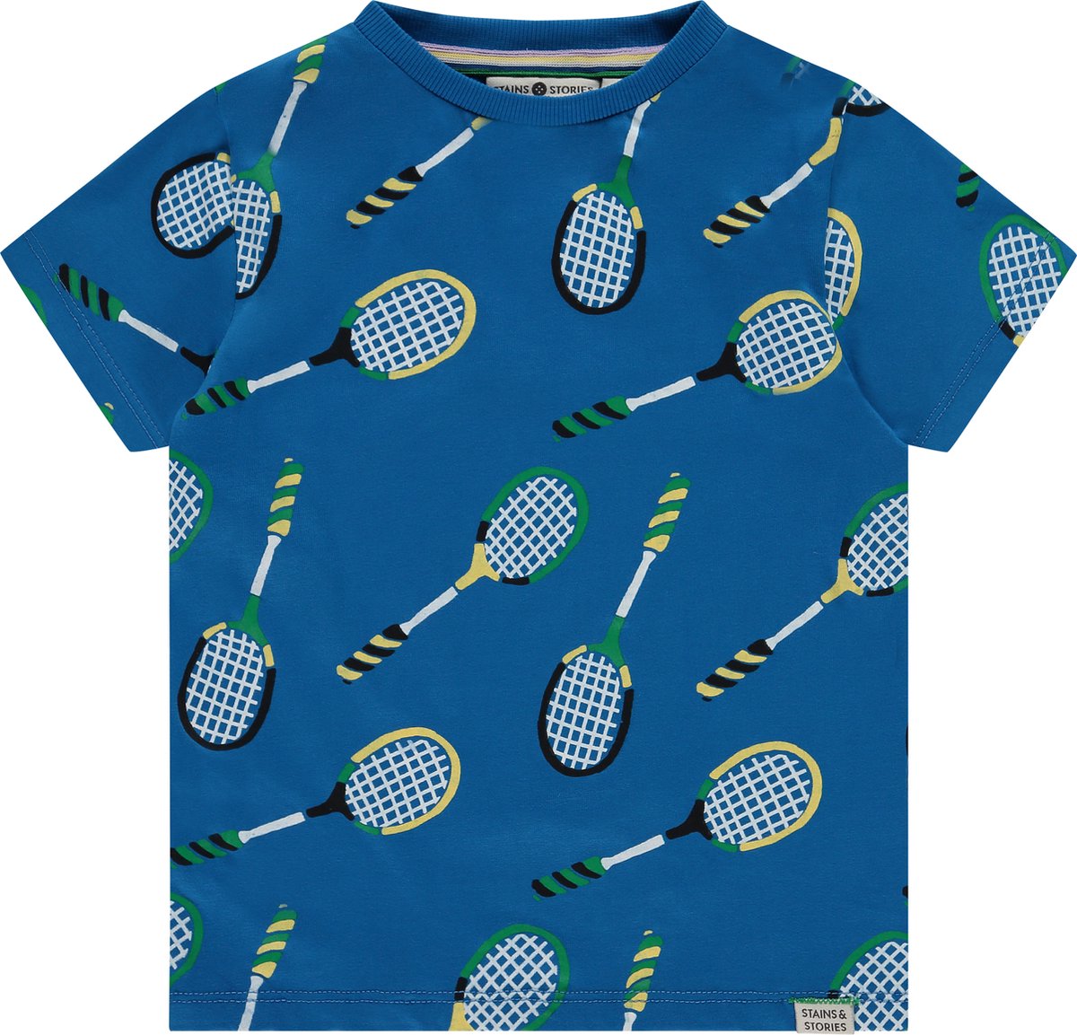 Stains and Stories boys t-shirt short sleeve Jongens T-shirt - river - Maat 98