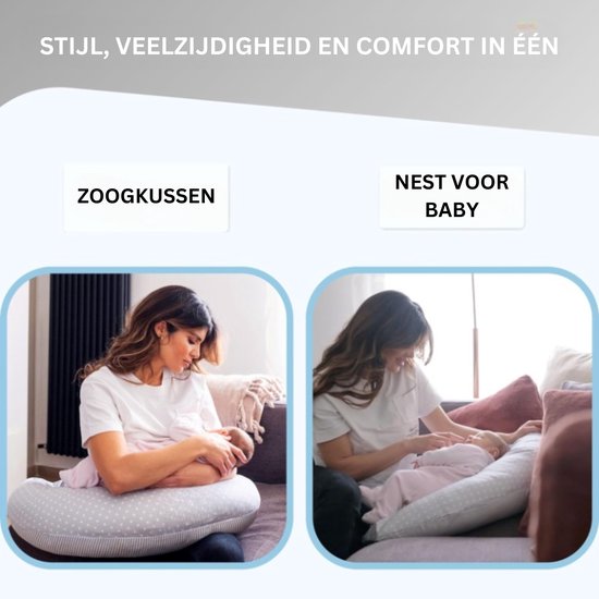 Zwangerschapskussen - Luxe Memory Foam Kussen met Schilfers voor Comfort tijdens Zwangerschap, Zijslapen en Borstvoeding van Koala Babycare — afbeelding 5