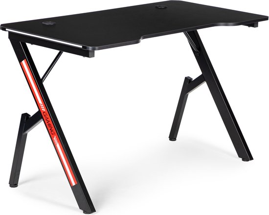 Computer game bureau gaming desk Thomas zwart ideaal voor uw game set