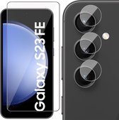 Screenprotector & Camera geschikt voor Samsung Galaxy S23 FE - Glas