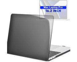 Laptopcase - Geschikt voor MacBook Pro 16 inch - Case - Cover - A2141/A2485/A2780 M2 Pro,Max (2019-2023) - Zwart