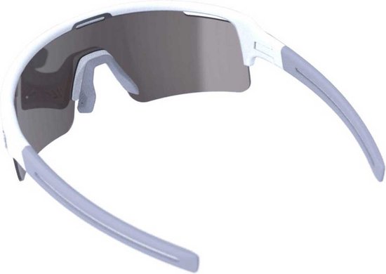 BBB Cycling BSG-70 FullView Sport Zonnebril HC Blue Mirror Lens Mat Wit BBB Cycling BSG-70 FullView Sport Zonnebril HC Blue Mirror Lens Mat Wit
