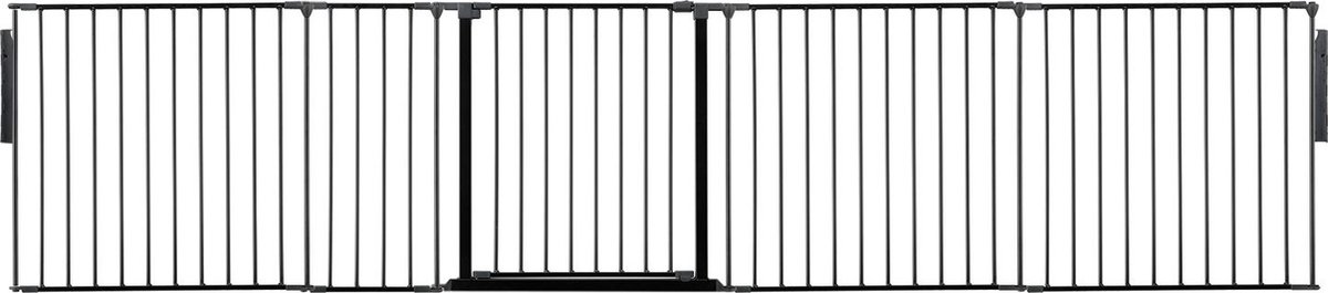 Safetots Kamerbreedhek, Panelenhek, Tot 331cm Breed, Zwart, 70cm Hoog