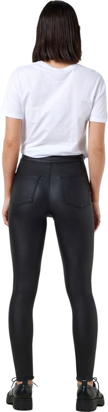 Noisy May Broek Nmella Super Hw Coated Pants Noos 27005427 Black Dames