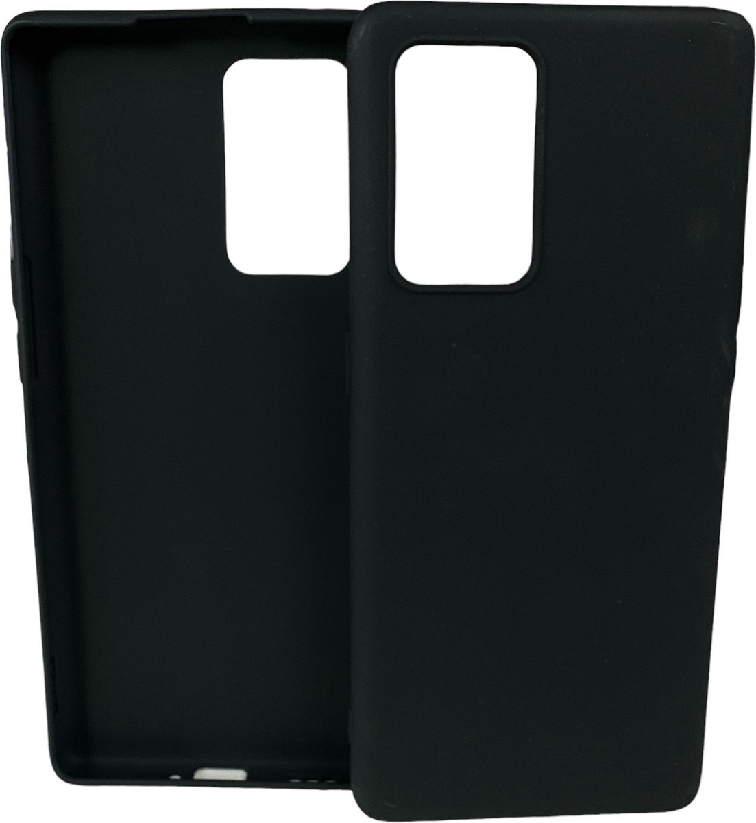 Flexibele achterkant Silicone hoesje Zwart Geschikt voor: Oppo Reno 6 5G