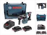 Bosch GBH 18V-26 accuklopboormachine 18V 2.6J borstelloos SDS plus + 2x accu 2.0Ah + lader + L-Boxx
