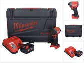 Milwaukee M18 FID3-501X Accu-slagmoersleutel 18 V 1/4" 226 Nm borstelloos + 1x oplaadbare batterij 5.0 Ah + lader + HD doos