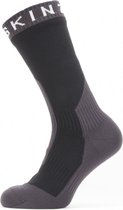 Sealskinz Stanfield waterdichte sokken Black/Grey/White - Unisex - maat M