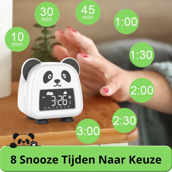 Enzoda Slaaptrainer - Kinderwekker - Slaapwekker - Kinderwekker Slaaptrainer - Panda van Enzoda — afbeelding 4