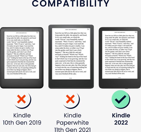 kwmobile Hoesje geschikt voor Amazon Kindle (2022/2024) - Nylon eReader case geschikt voor Amazon Kindle (2022/2024) van Merkloos — afbeelding 2