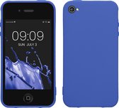 kwmobile telefoonhoesje geschikt voor Apple iPhone 4 / 4S - Hoesje voor smartphone - Back cover in Baltisch blauw