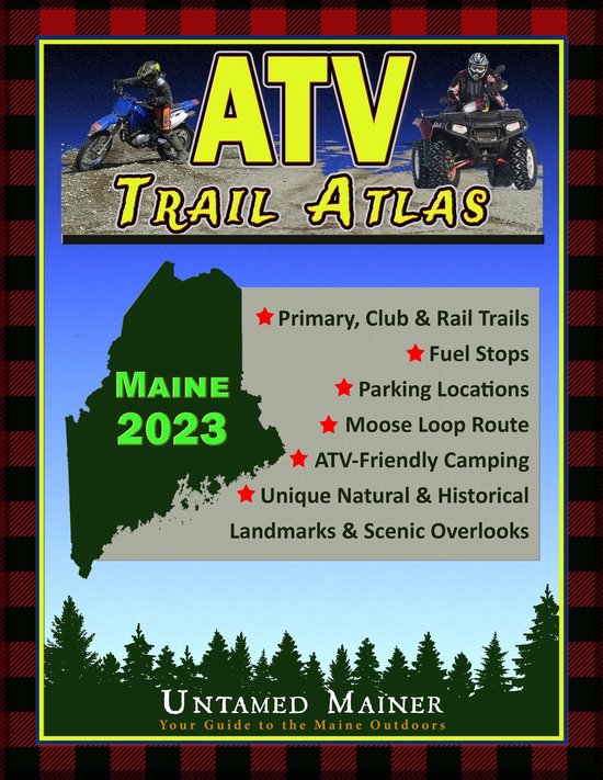 2023 Maine ATV Trail Map Atlas - cover