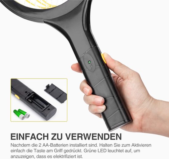 Equivera Elektrische Vliegenmepper - Vliegenvanger - Muggenvanger ...